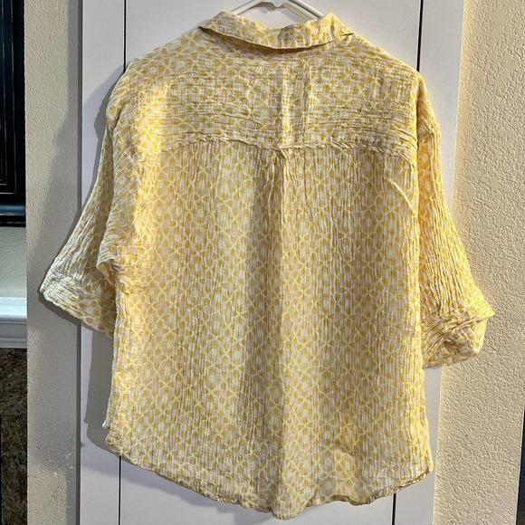 Free People Intimately Oversized Boxy Button Down Shirt Size XS - Picture 4 of 8